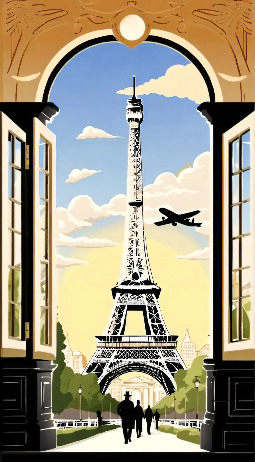 ai character: MHA ATW Paris background
