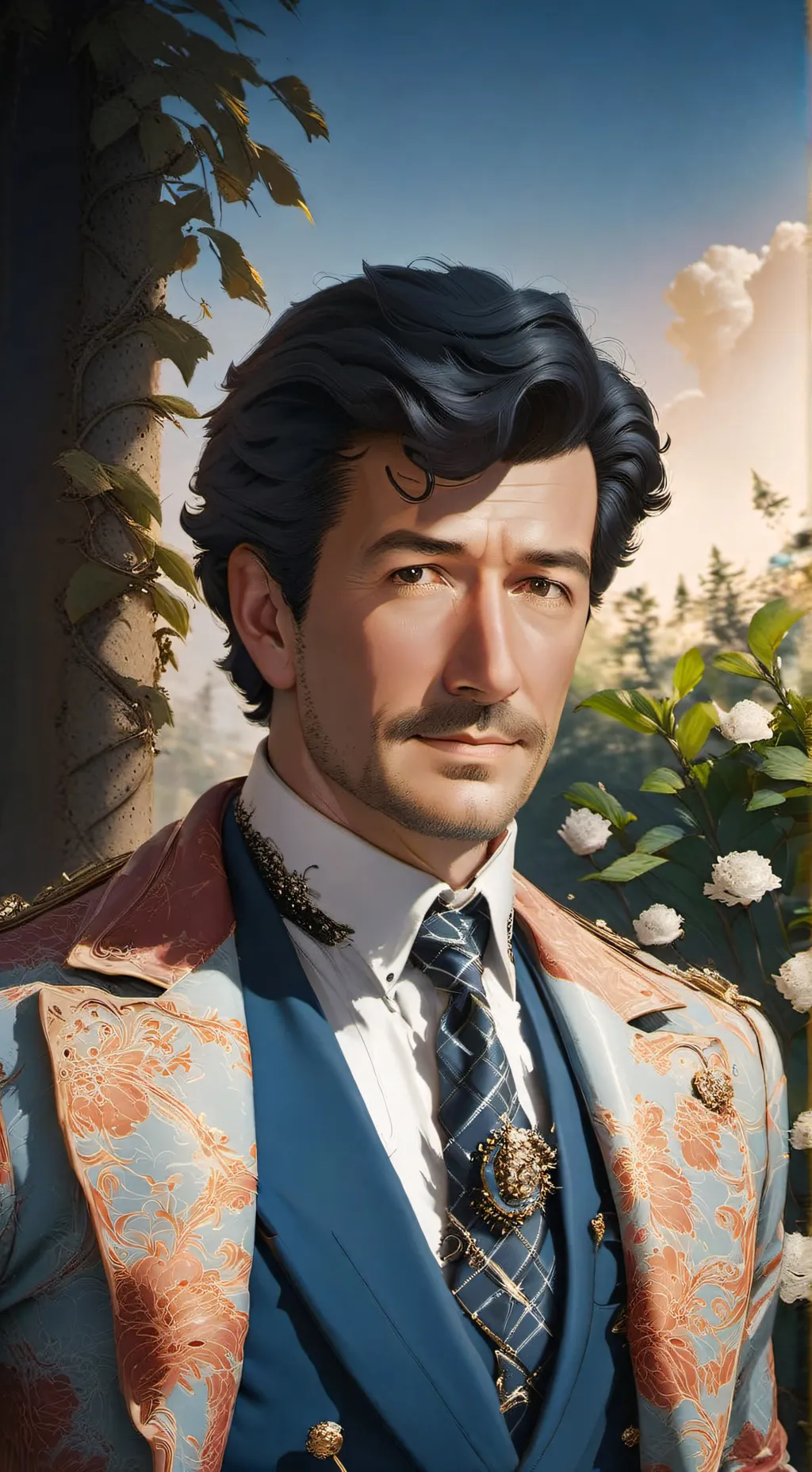 ai character: Maxwell Sheffield  background