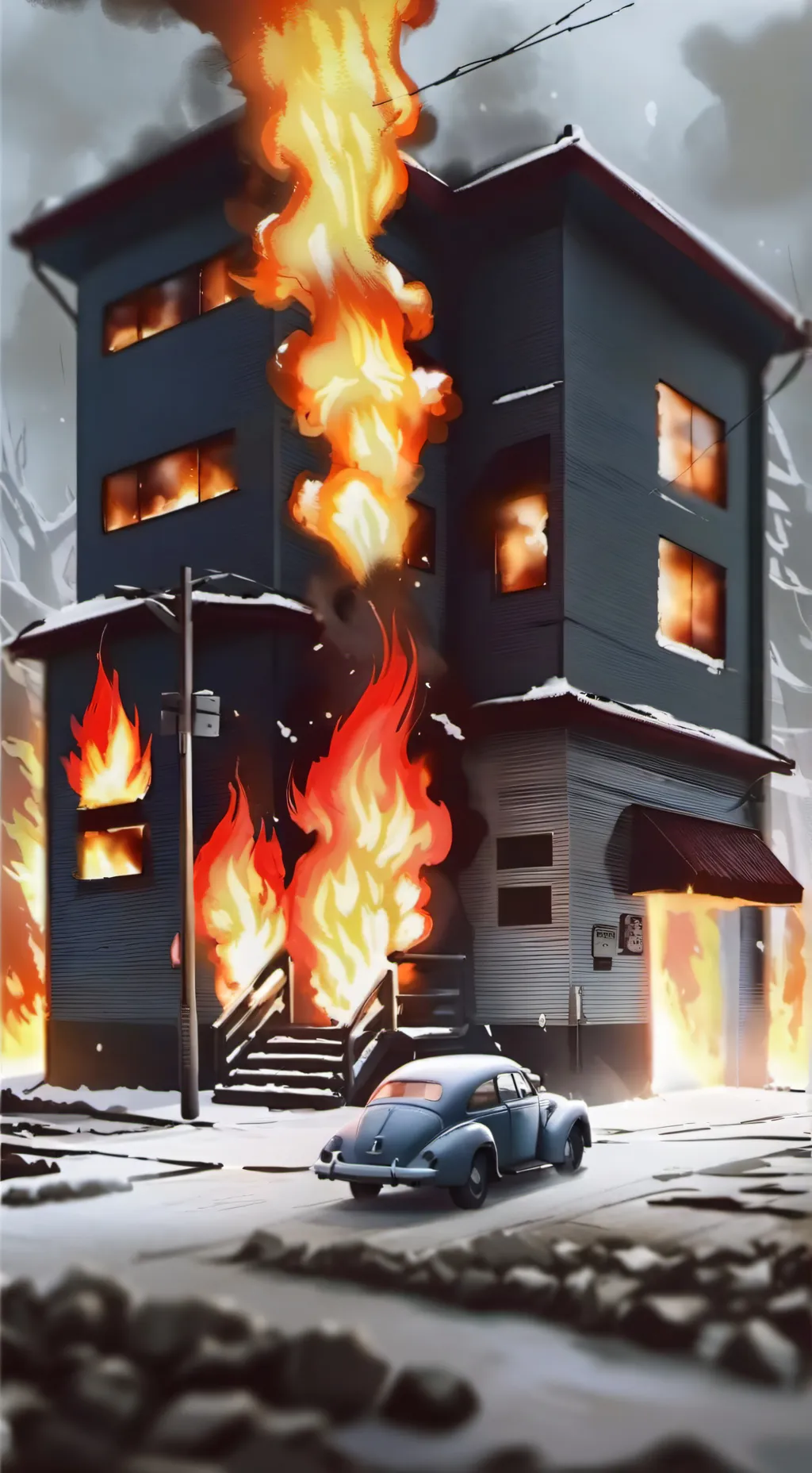 ai character: mha fire background