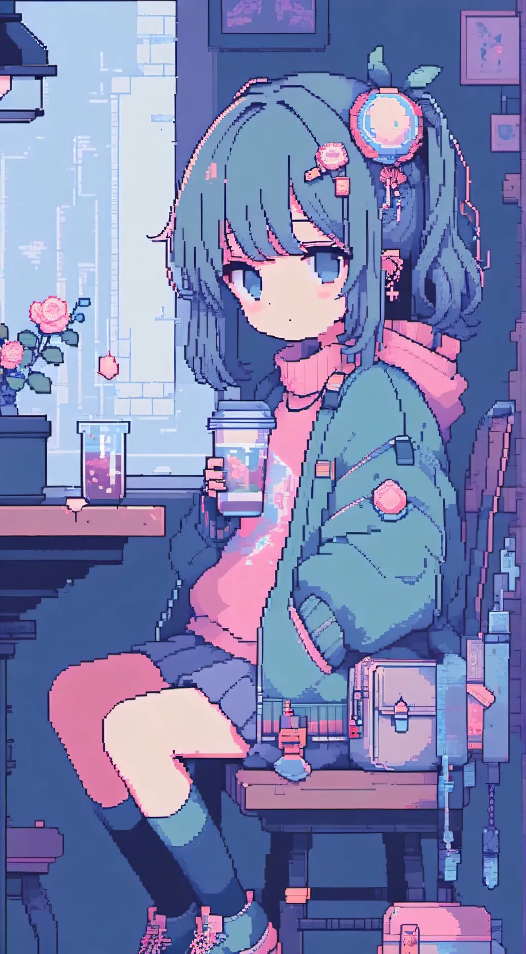 ai character: yumisi  background