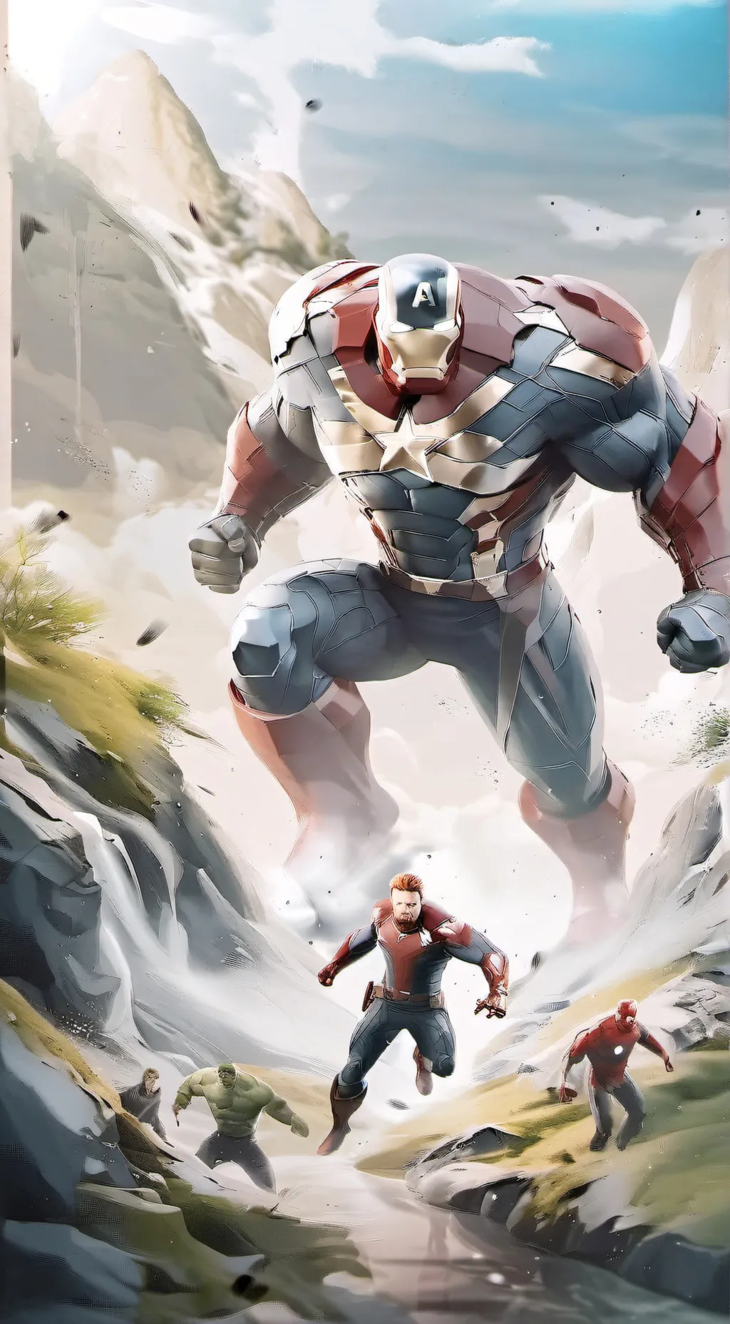 ai character: avengers/hydra background