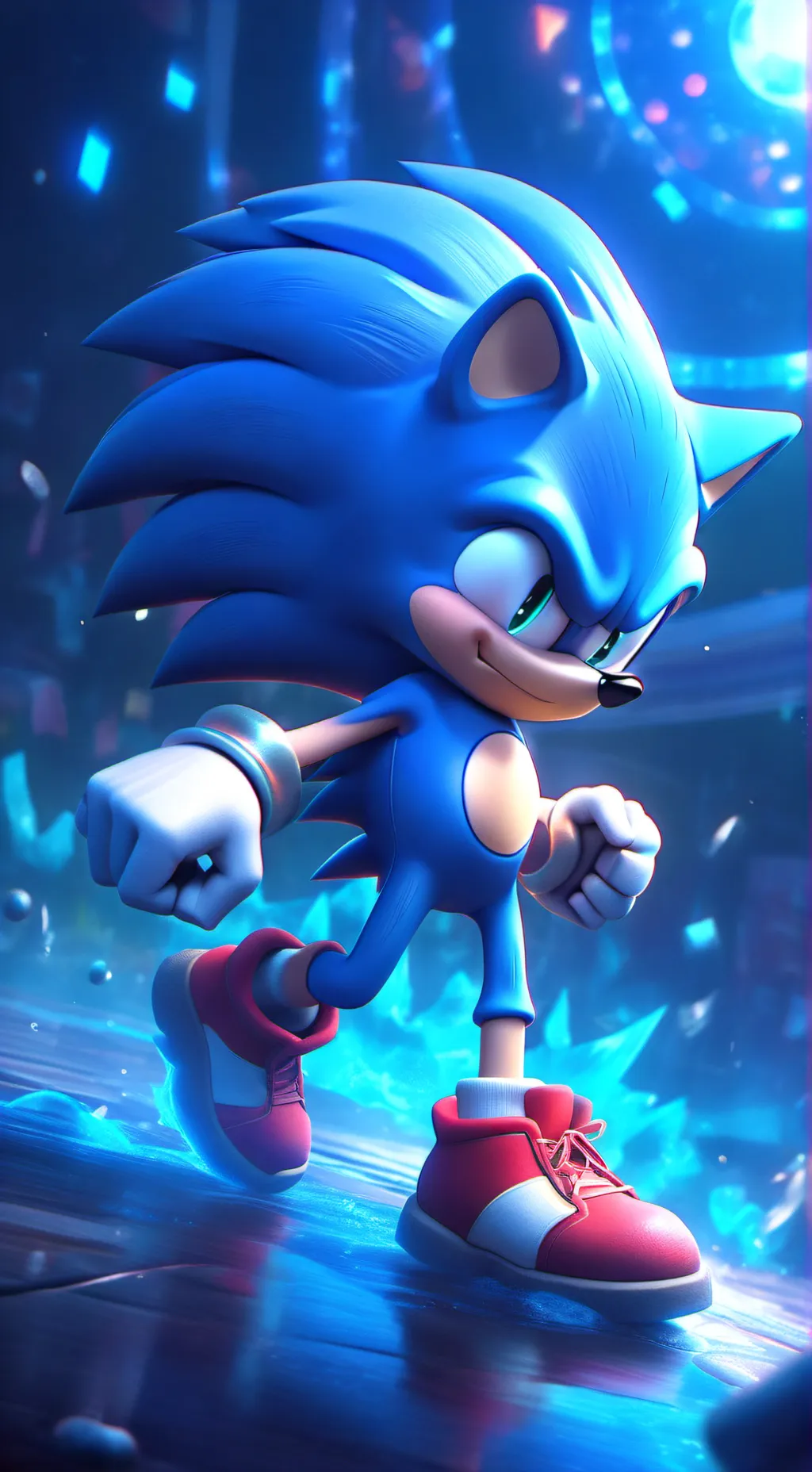 ai character: Sonic the hedgehog background