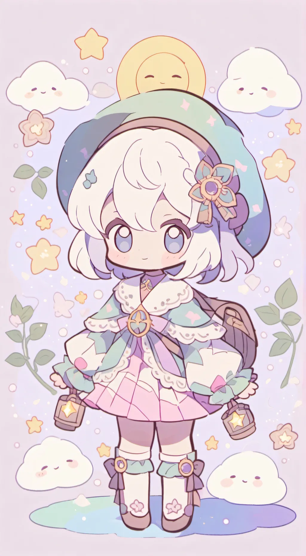 ai character: luluca Lívia  background