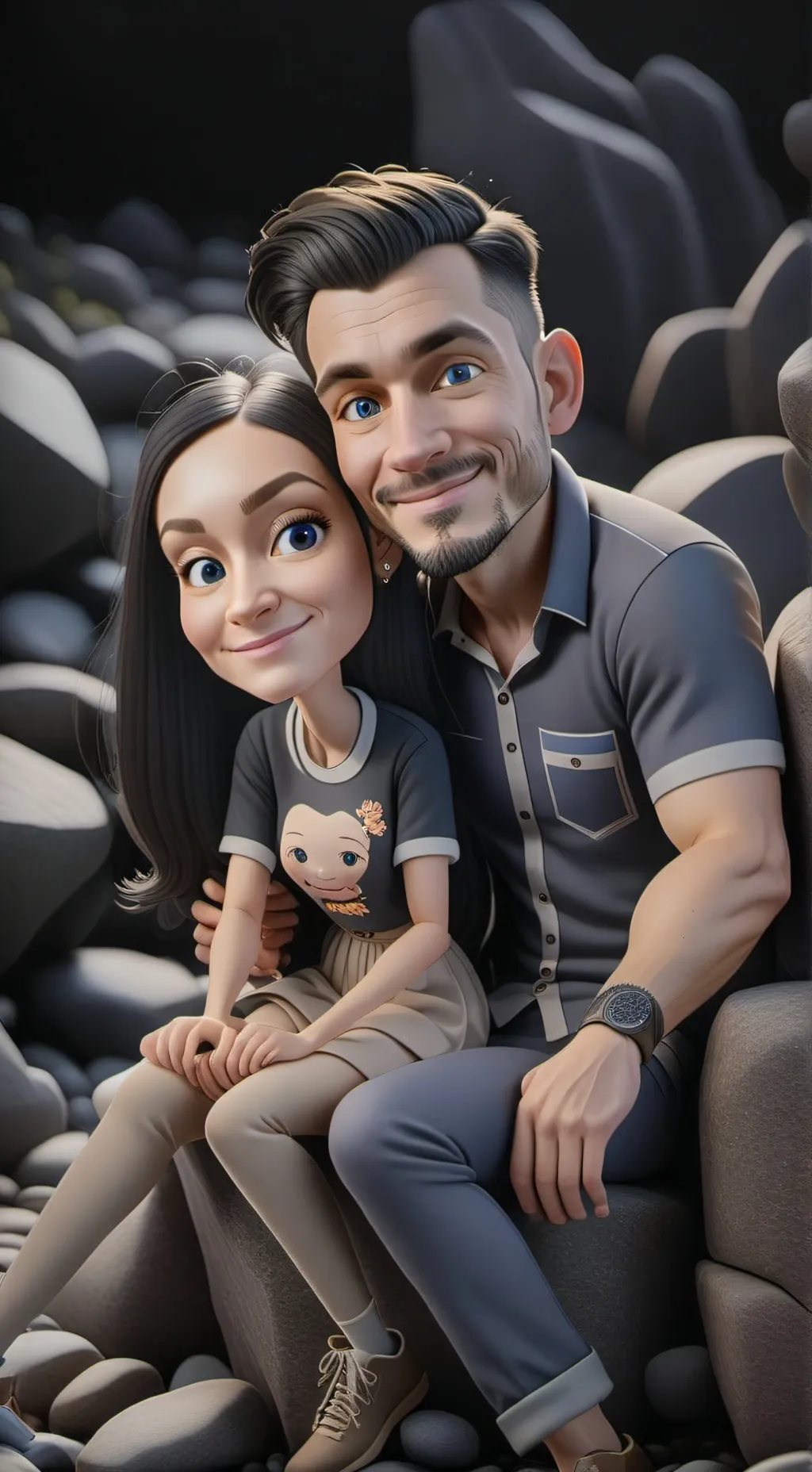 ai character: Lynn and Joel background