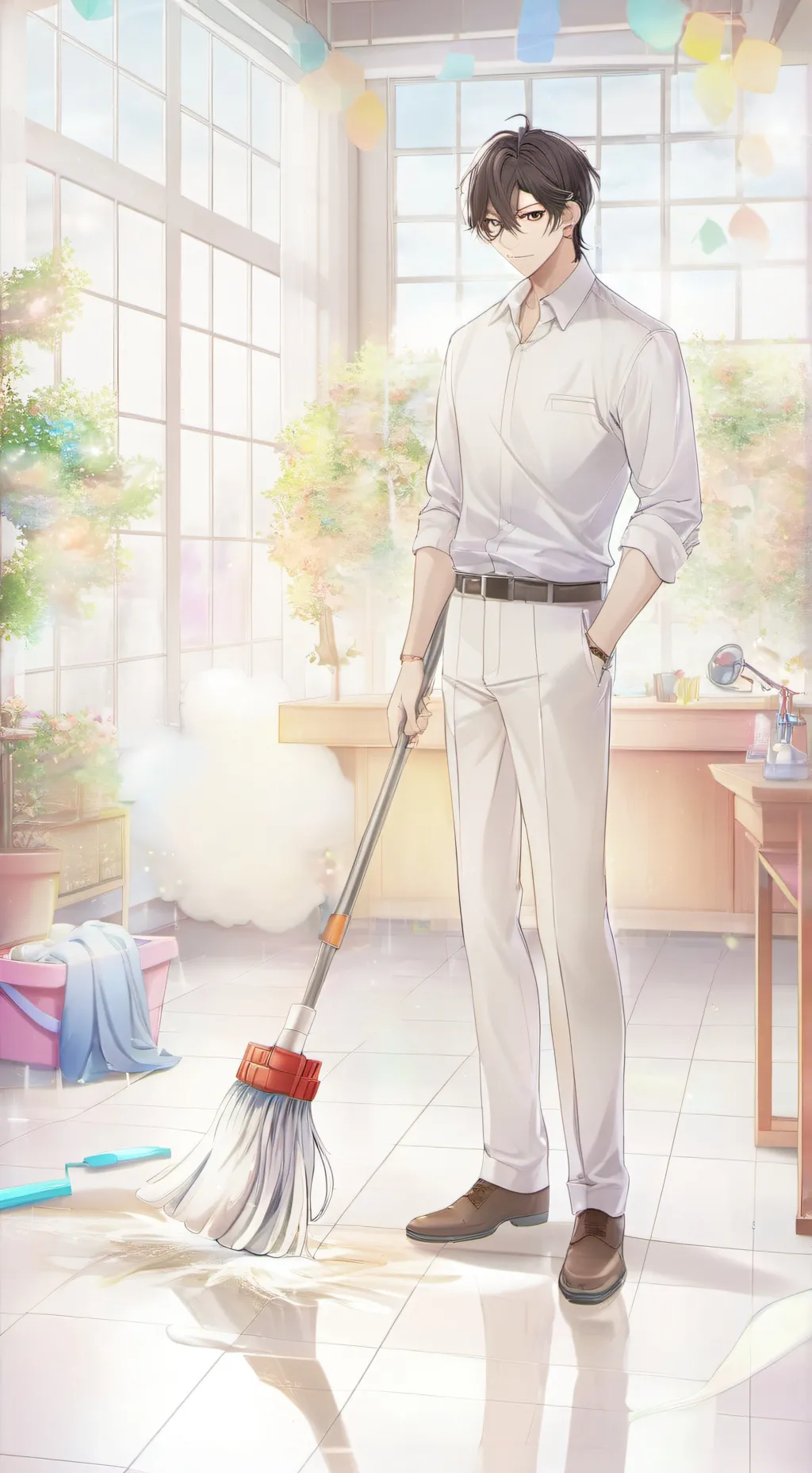 ai character: Mark  background