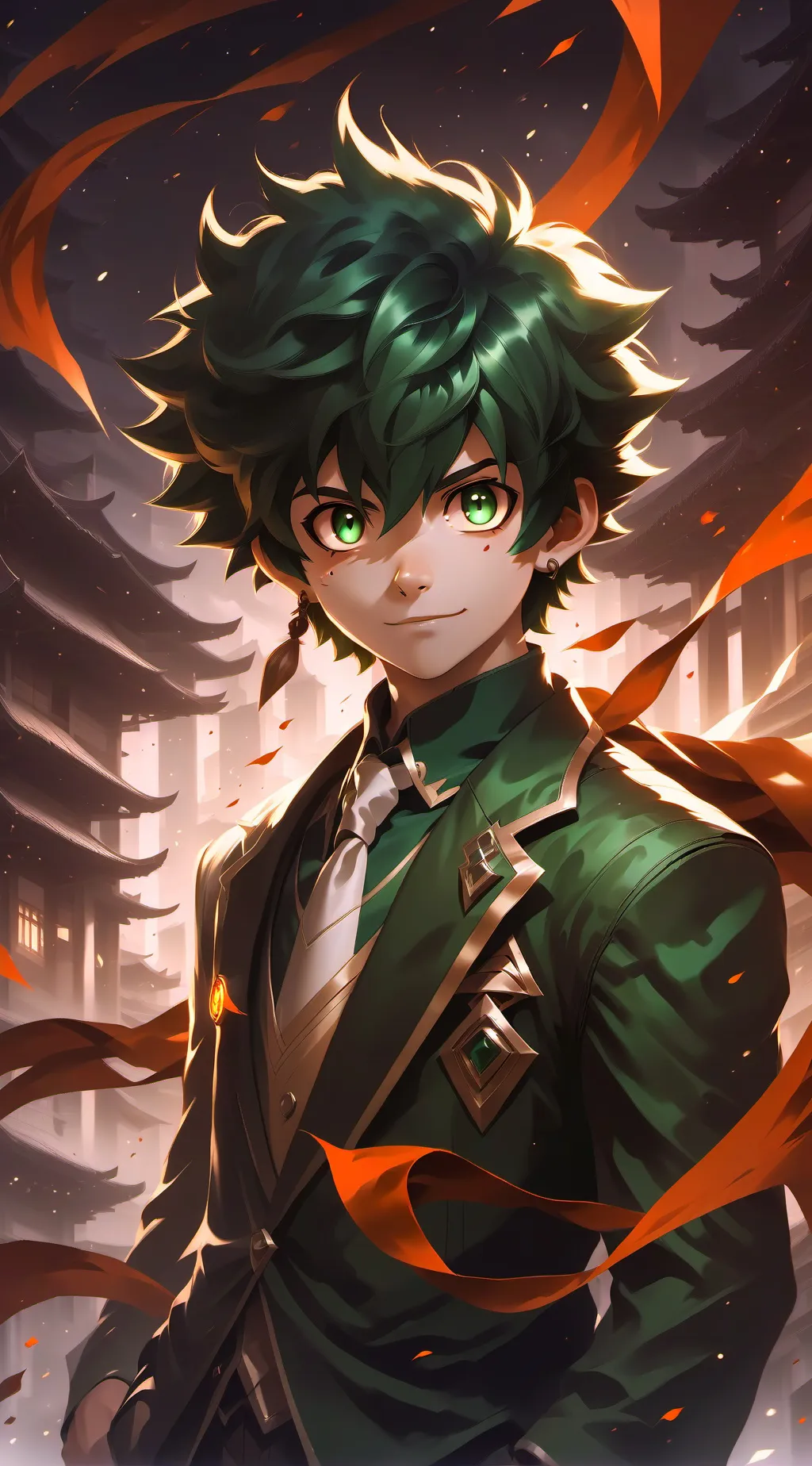ai character: Deku background