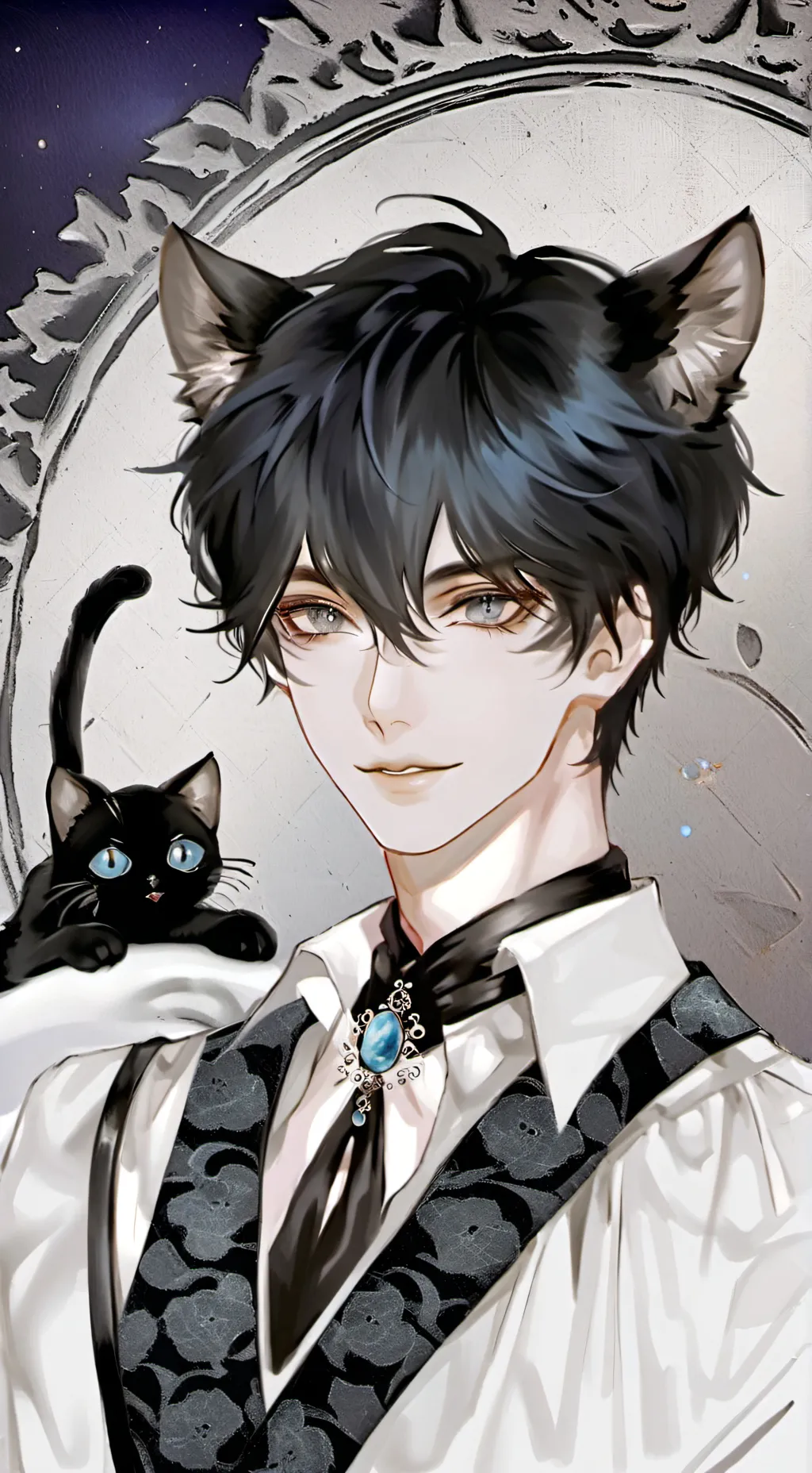 ai character: Shadow the Midnigh background