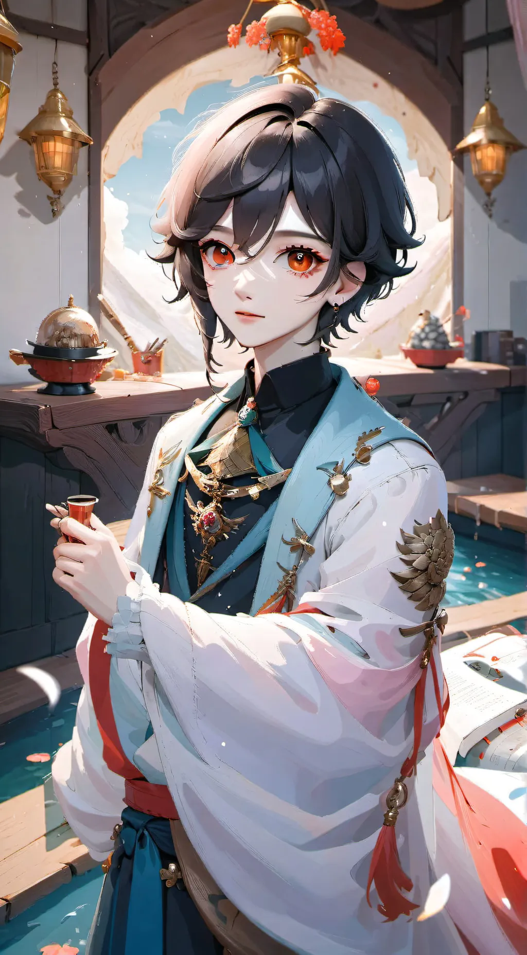 ai character: Single boy background