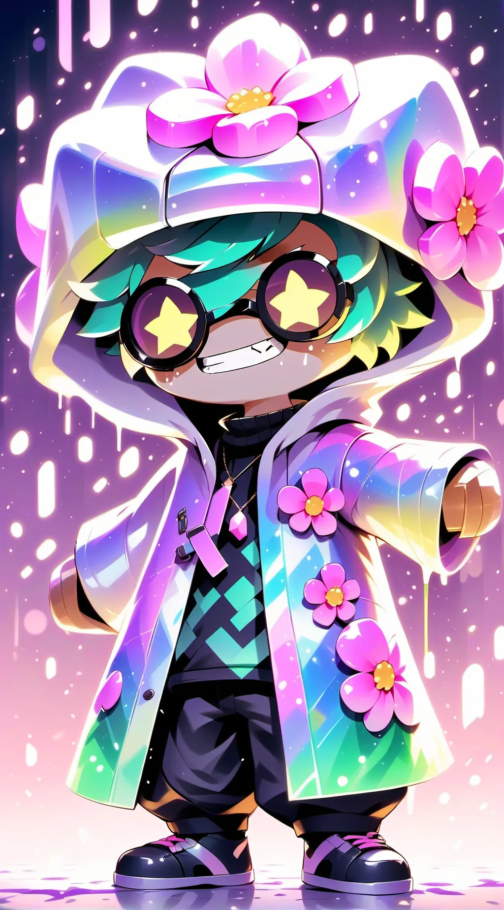 ai character: fpe + dandys world background