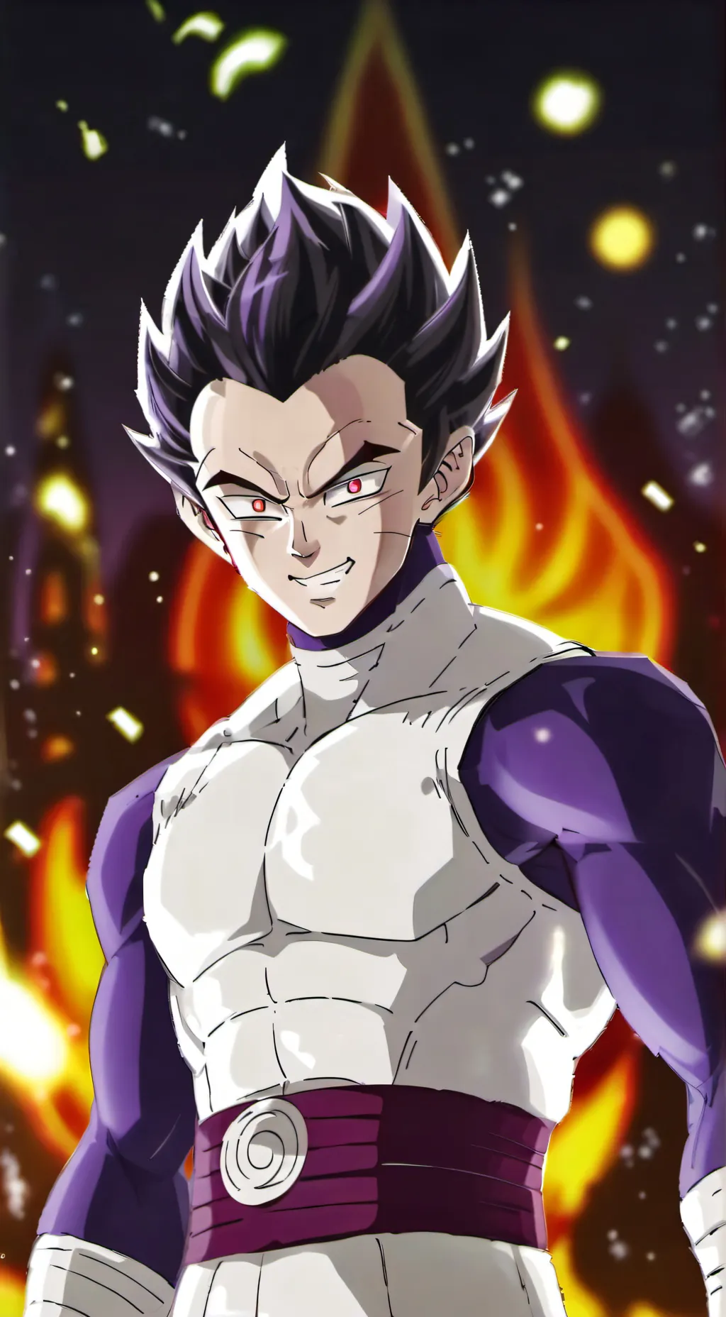 ai character: dragon ballxkny background