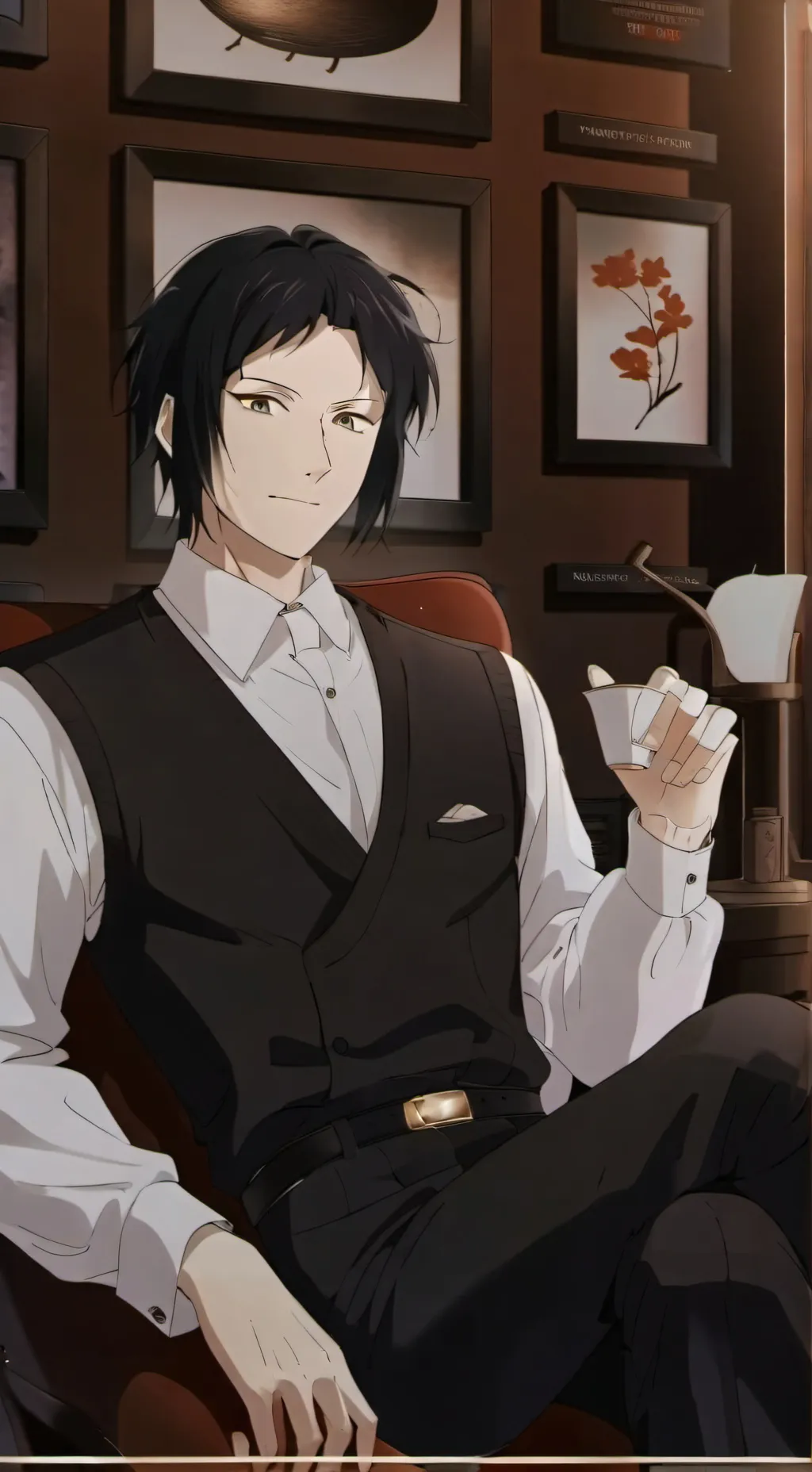 ai character: bottom akutagawa  background