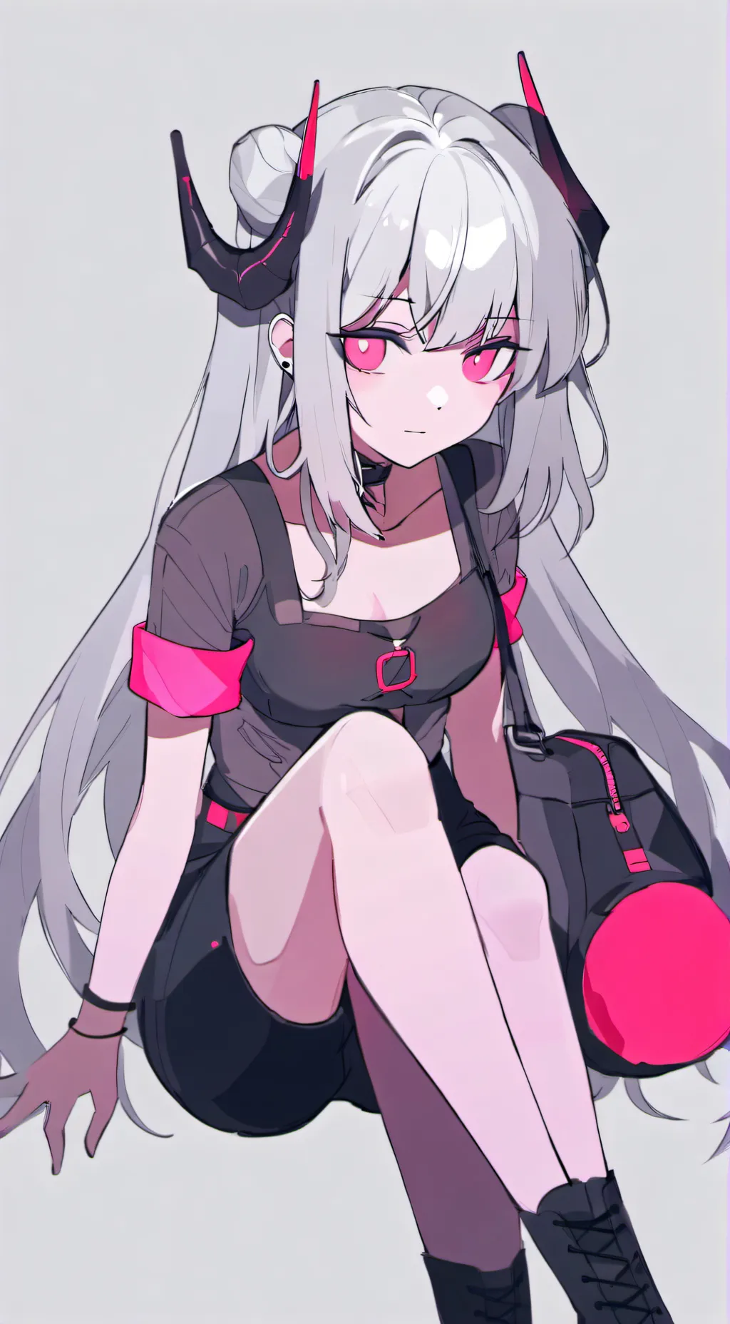 ai character: demon girl background