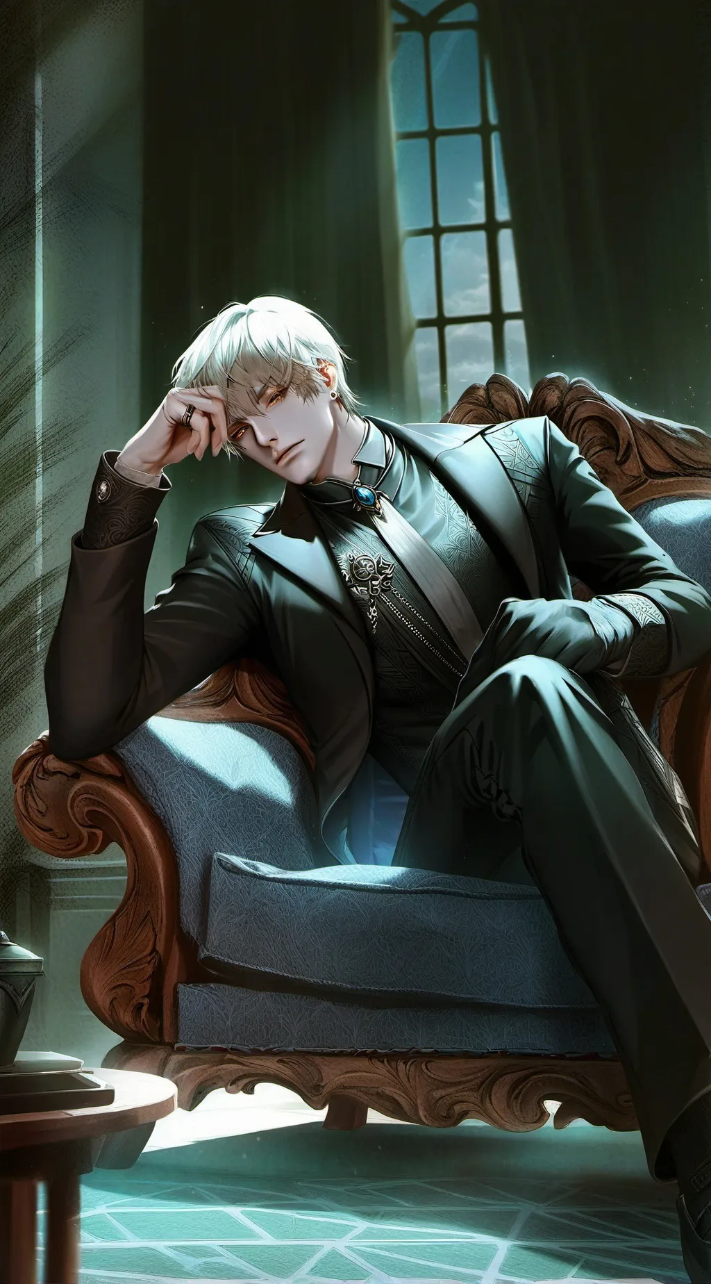 ai character: Eric edison  background