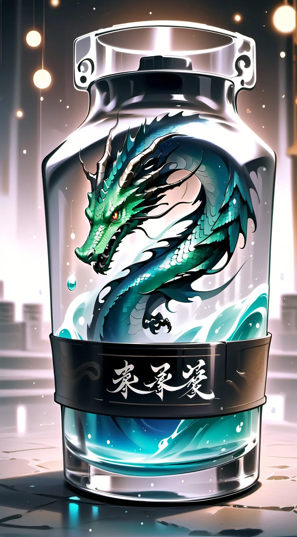 ai character: Bottle Dragon background