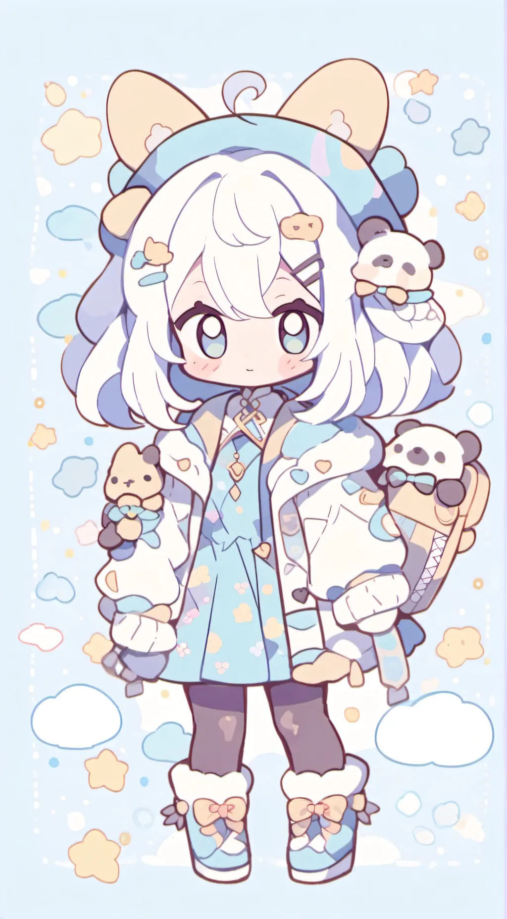 ai character: sister love plush background