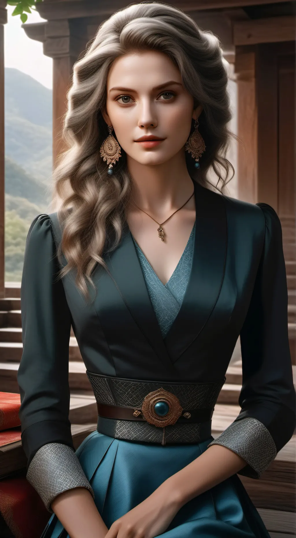 ai character: lilly blooms background