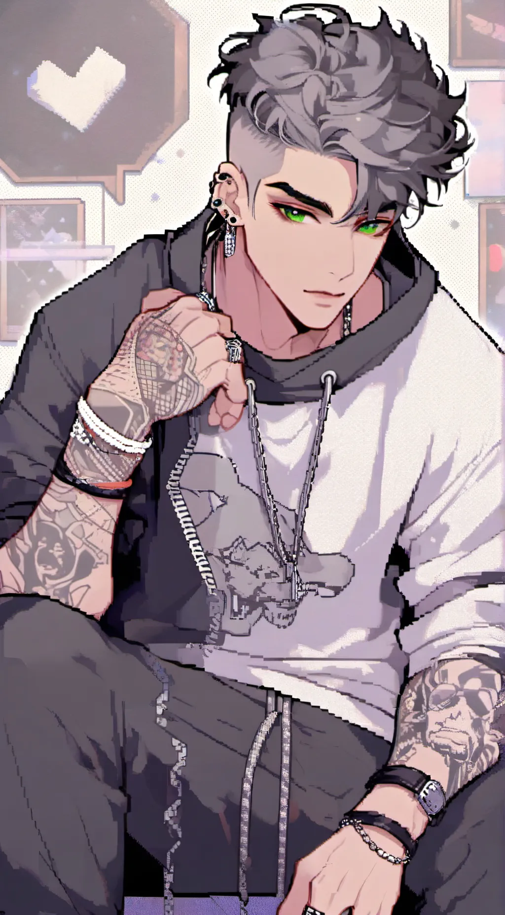 ai character: 🥷🏼LUCA☆ background