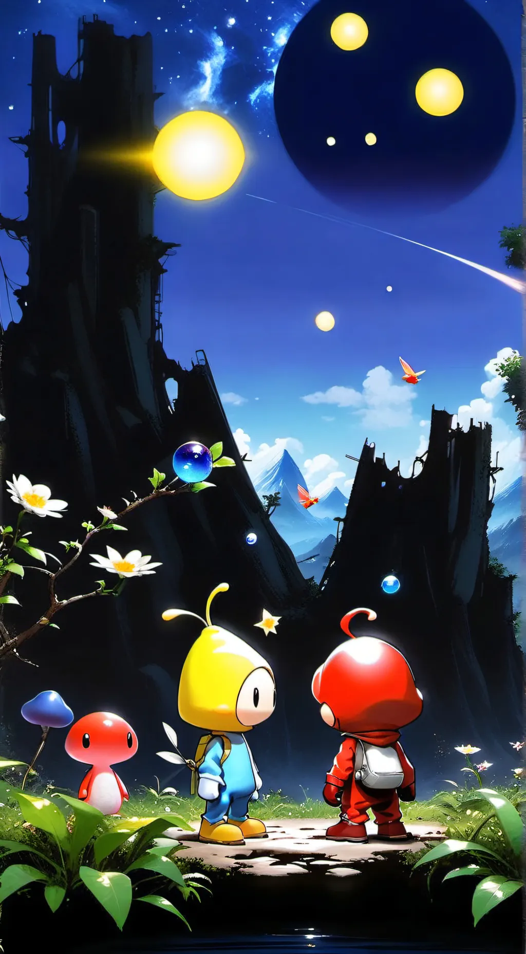 ai character: pikmin background