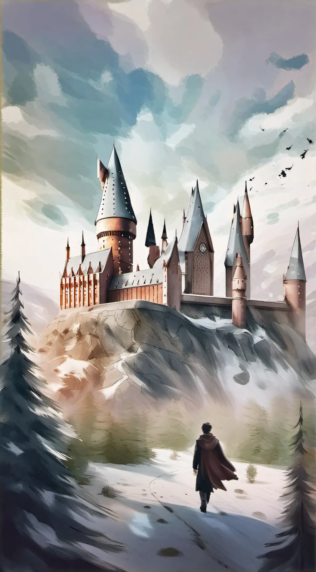 ai character: Hogwarts Oldfrind background