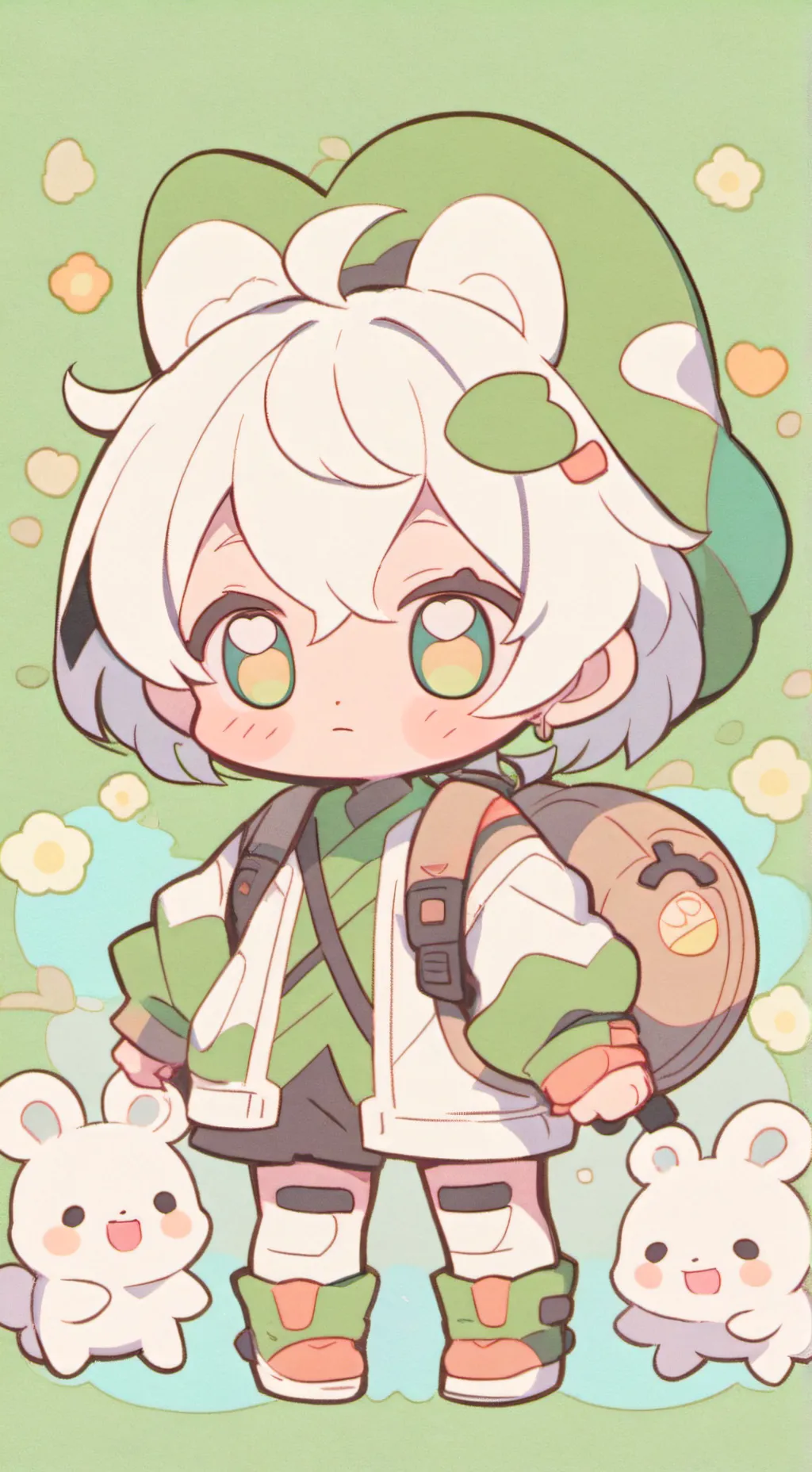 ai character: baby background