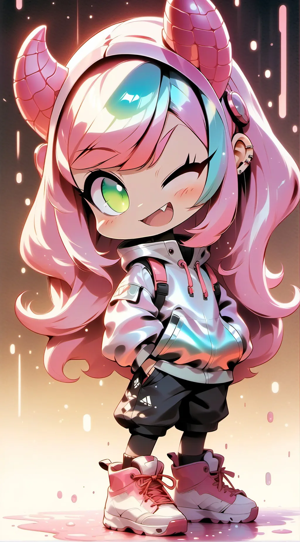 ai character: Amy rose  background