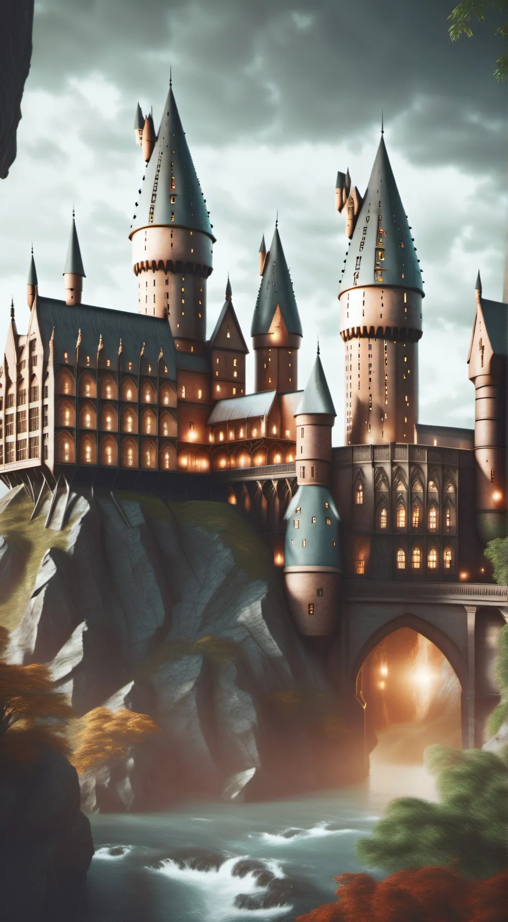 ai character: Hogwarts background