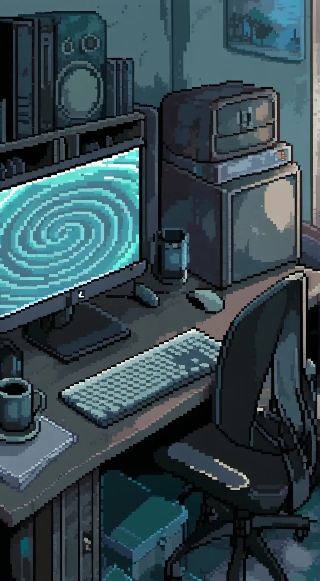 ai character: Computer viruses background