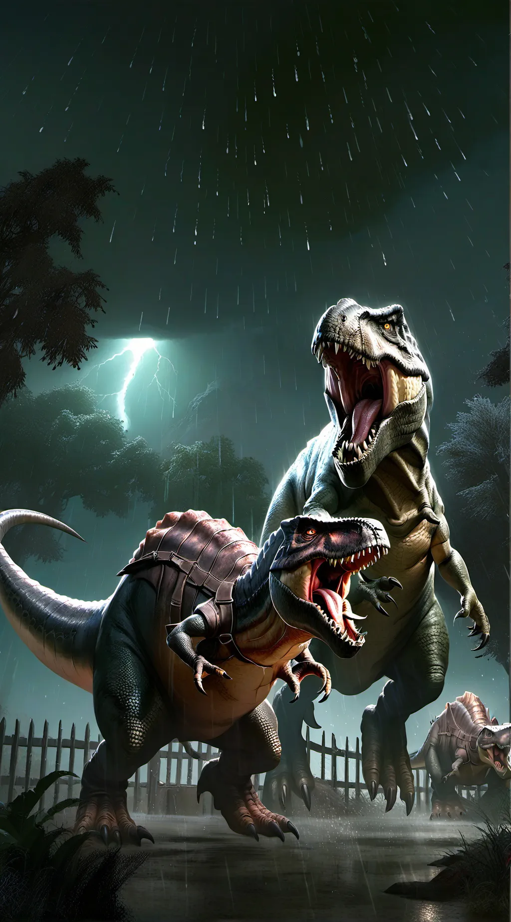 ai character: Jurrasic Park  background