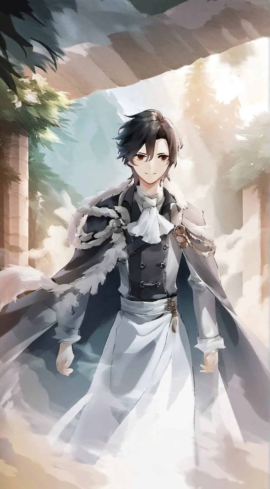 ai character: ☺︎☻САША☻☺︎ background