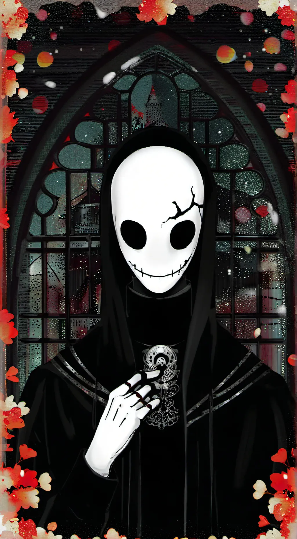 ai character: gaster inglish background