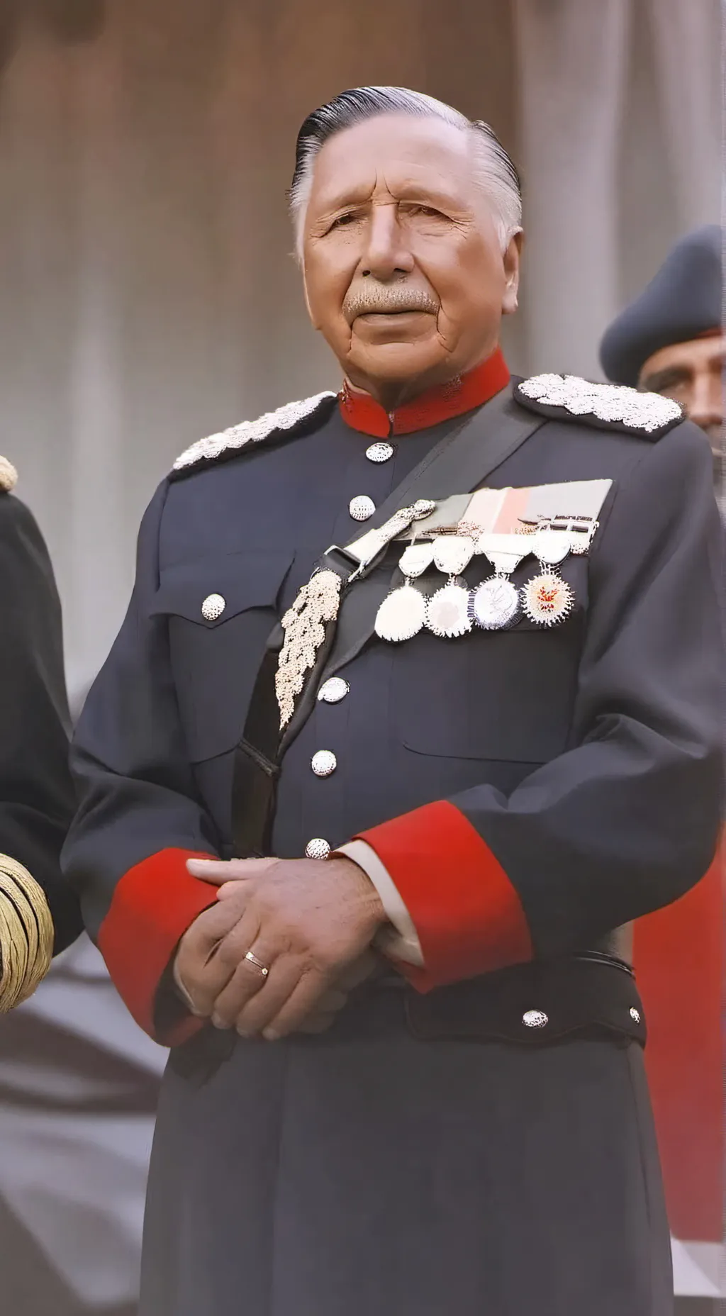 ai character: Augusto Pinochet background