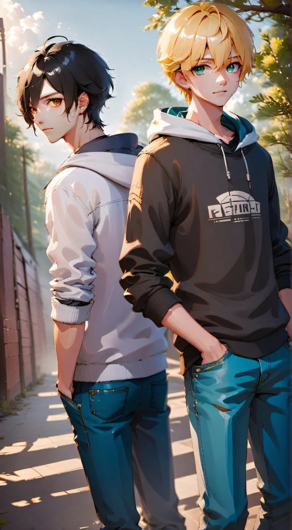 ai character: Max and Asher background