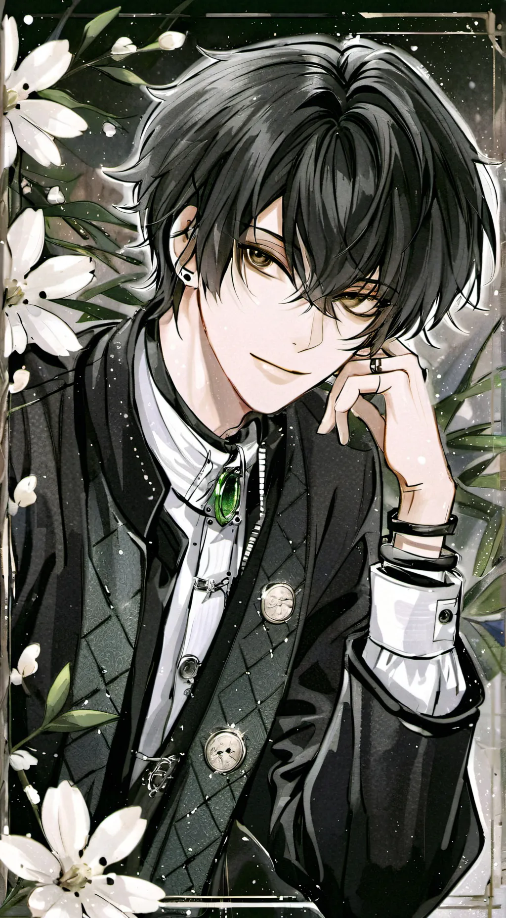 ai character: втѕ 💜 background