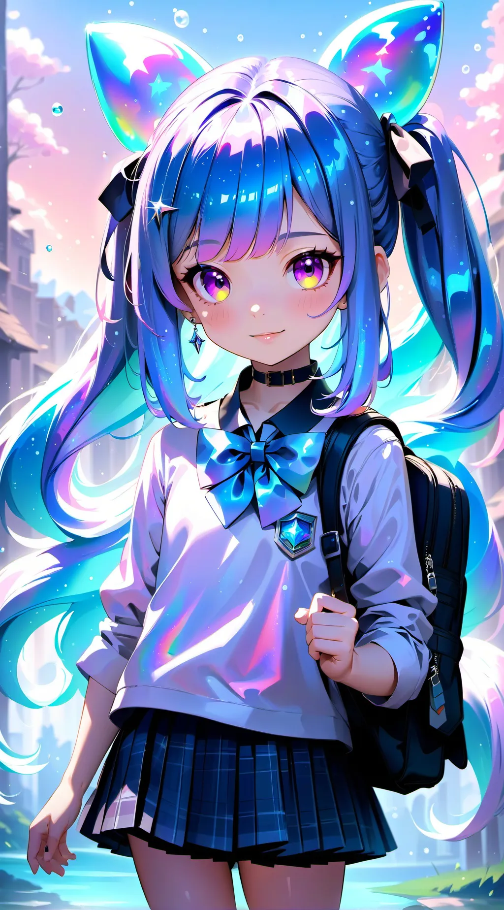 ai character: School Talkies background