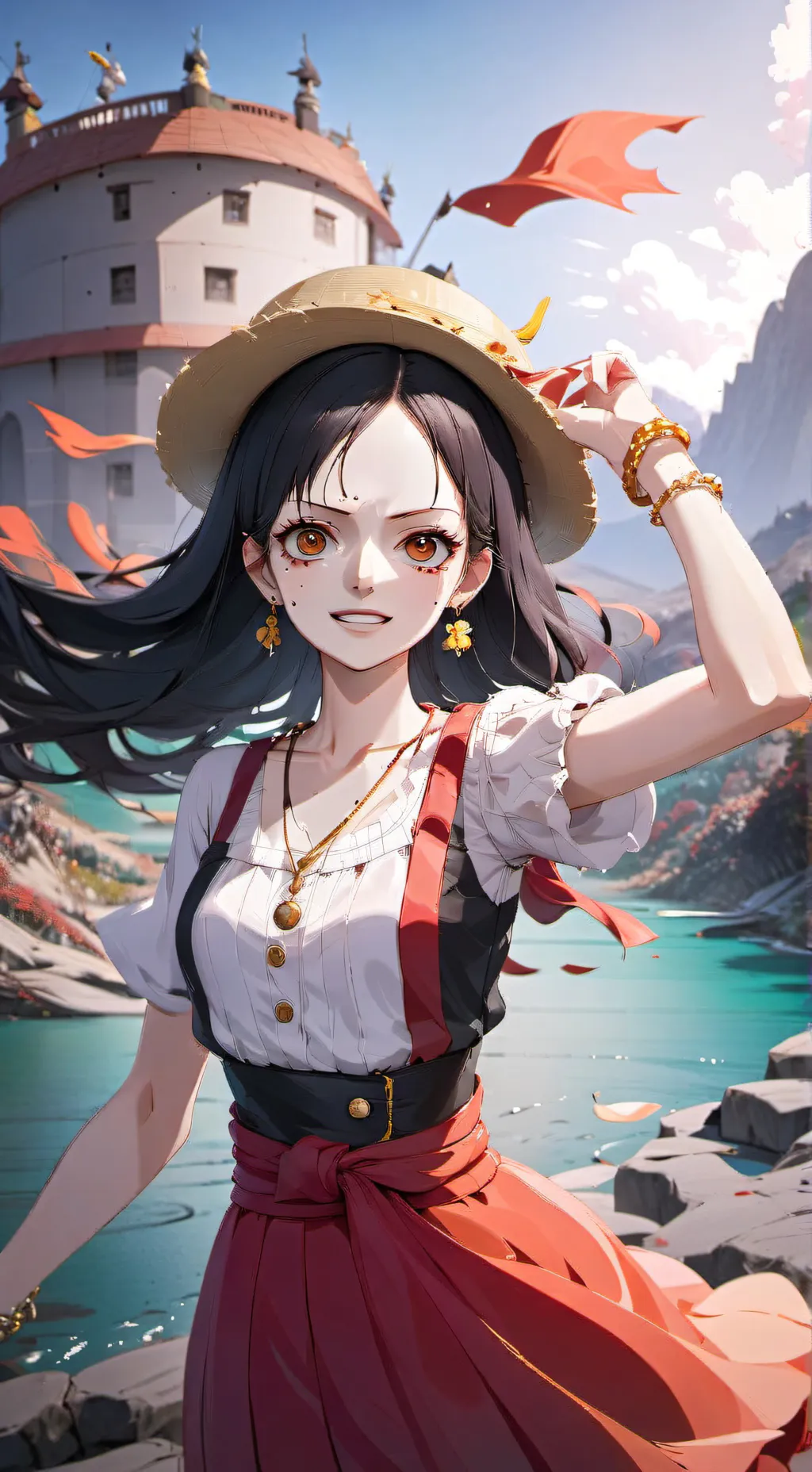 ai character: One Piece Post-end background
