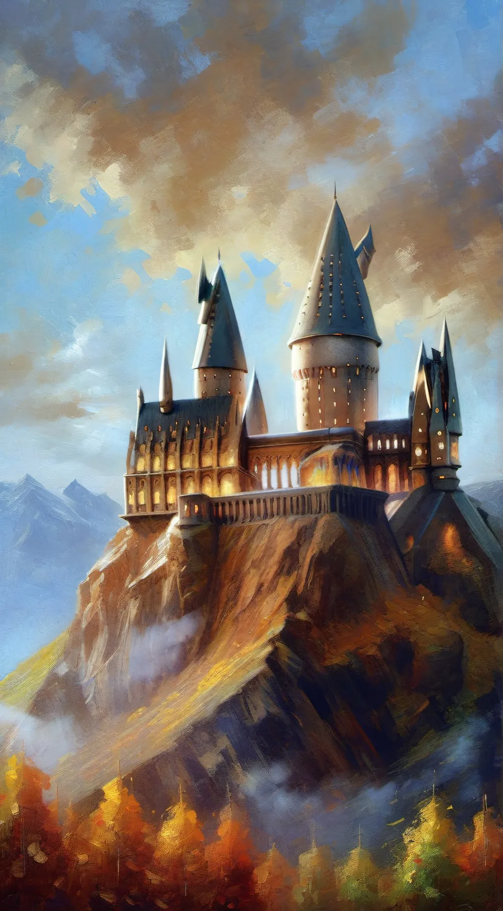 ai character: Hogwarts! background