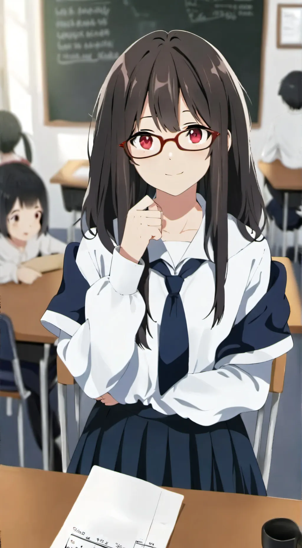 ai character: Ellie Haru background