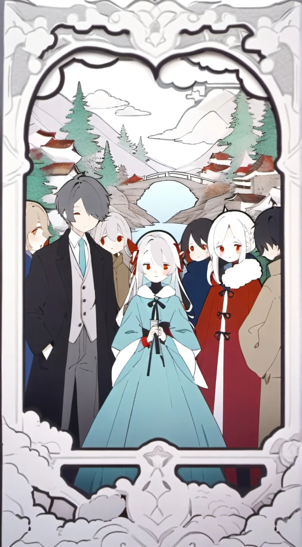 ai character: Group chat but.... background