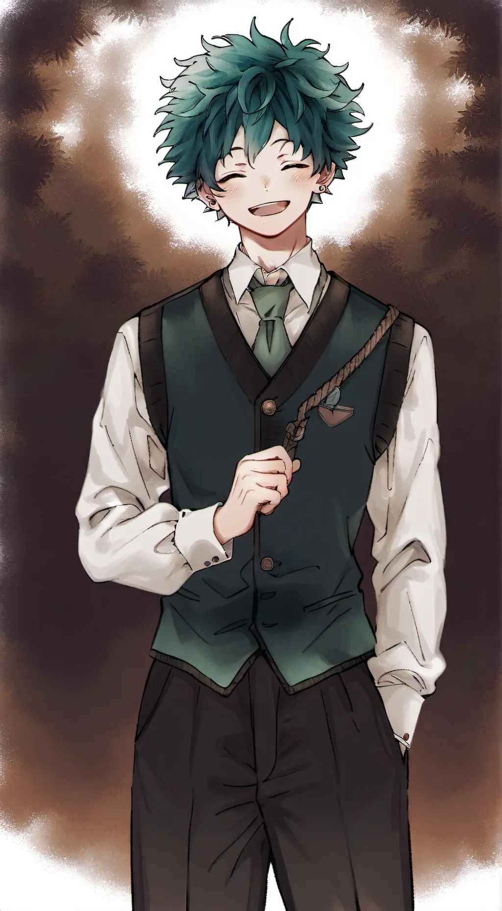 ai character: Izuku midorya Deku background