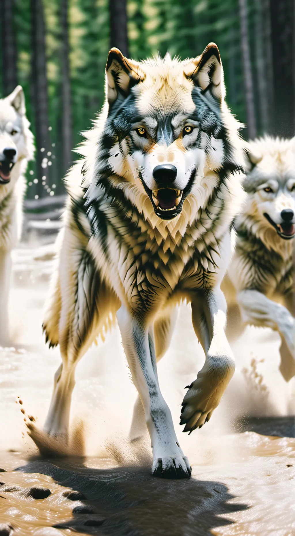ai character: wolf trio background