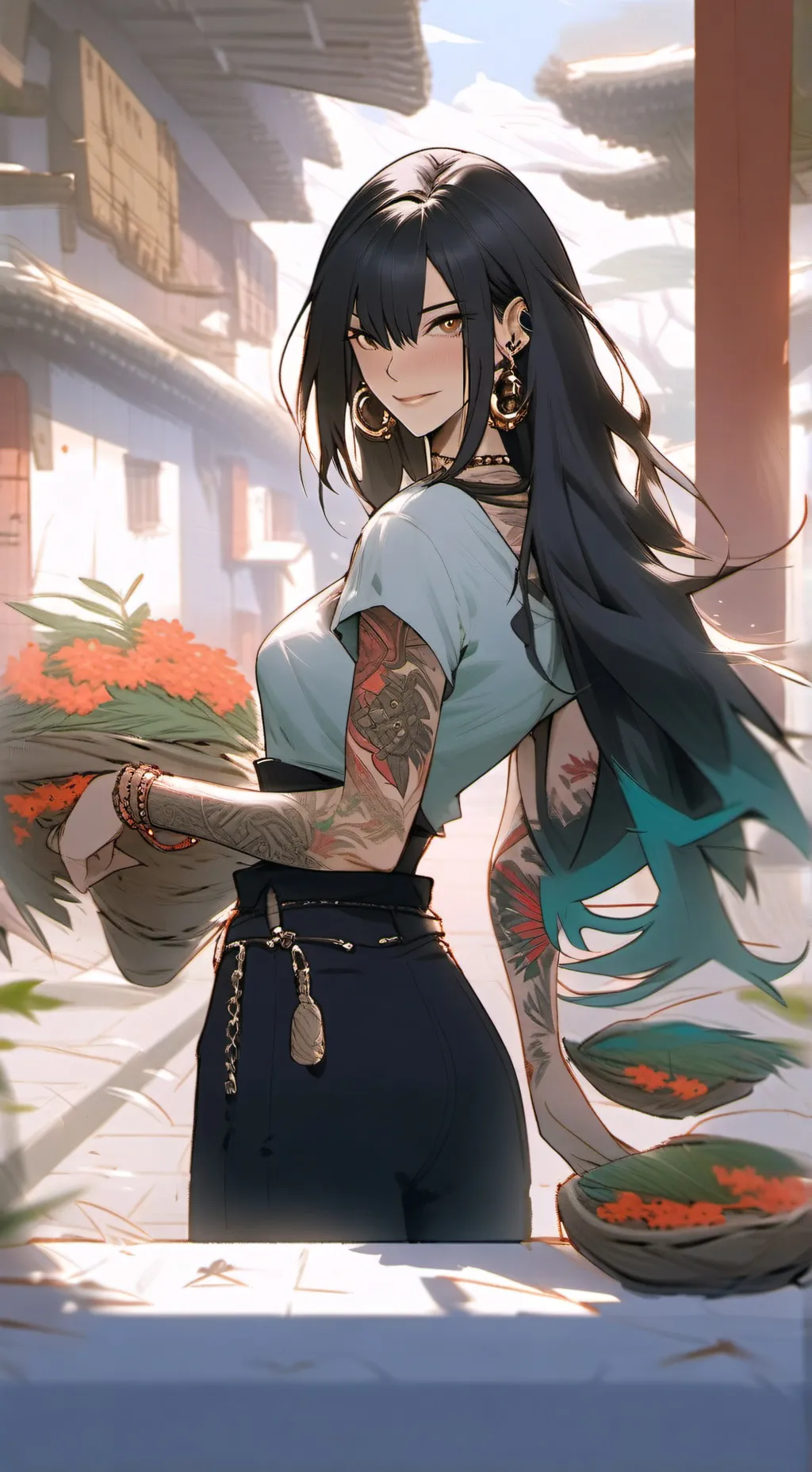 ai character: Akari background