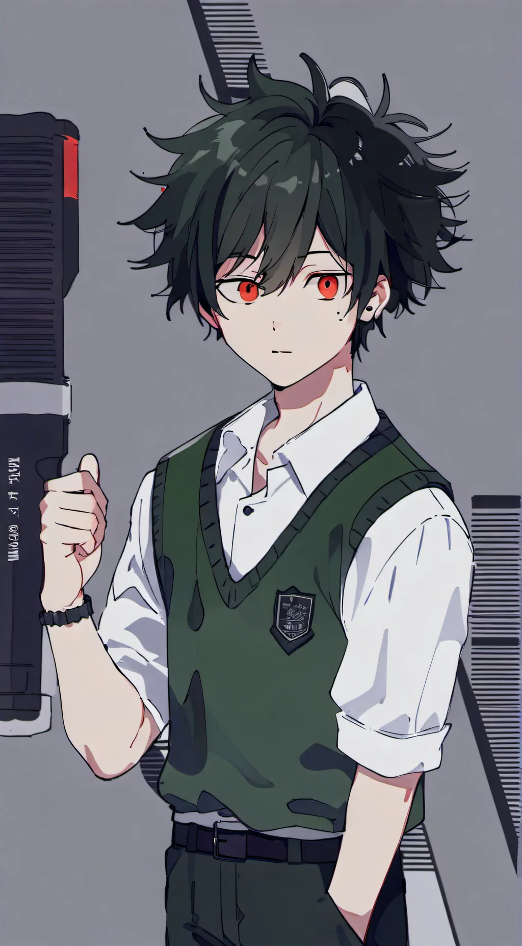 ai character: Izuku Midorya background