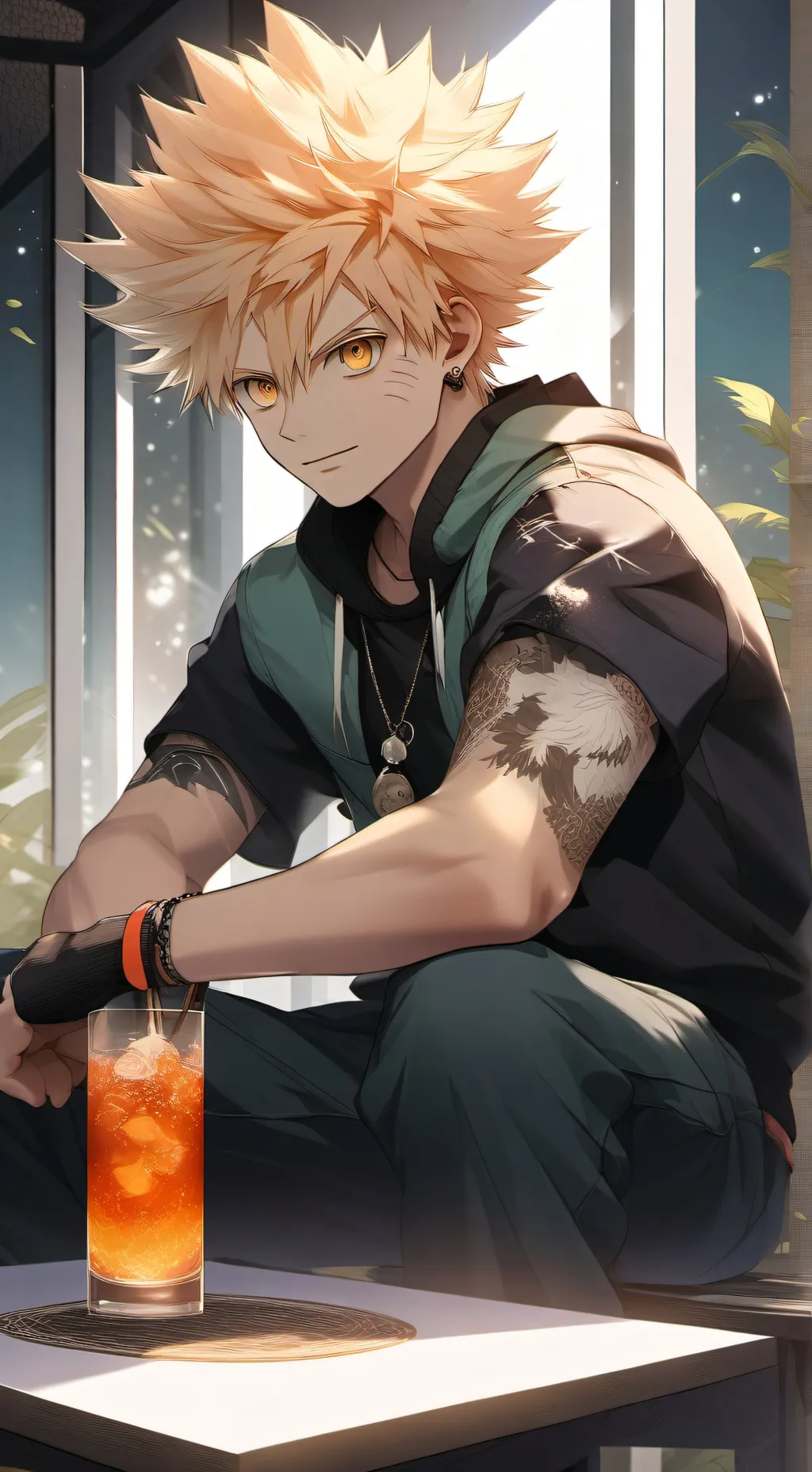 ai character: Bakugo background