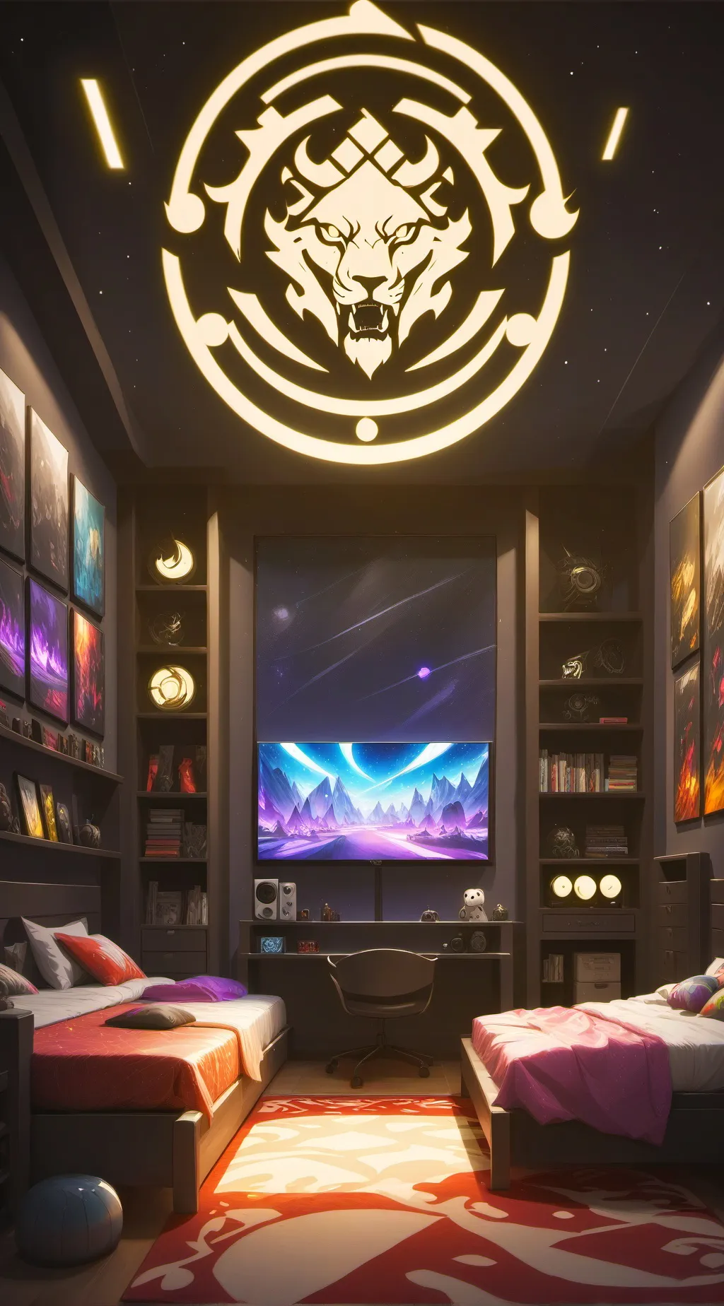 ai character: random sleepover background