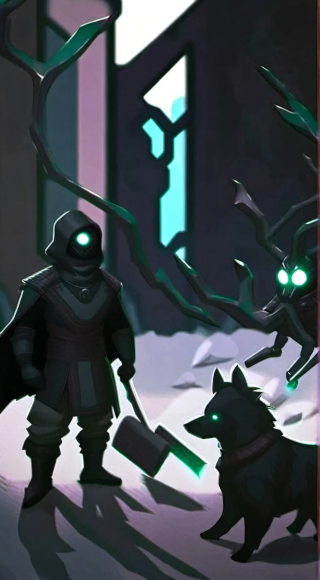 ai character: Nightmare Sans  background