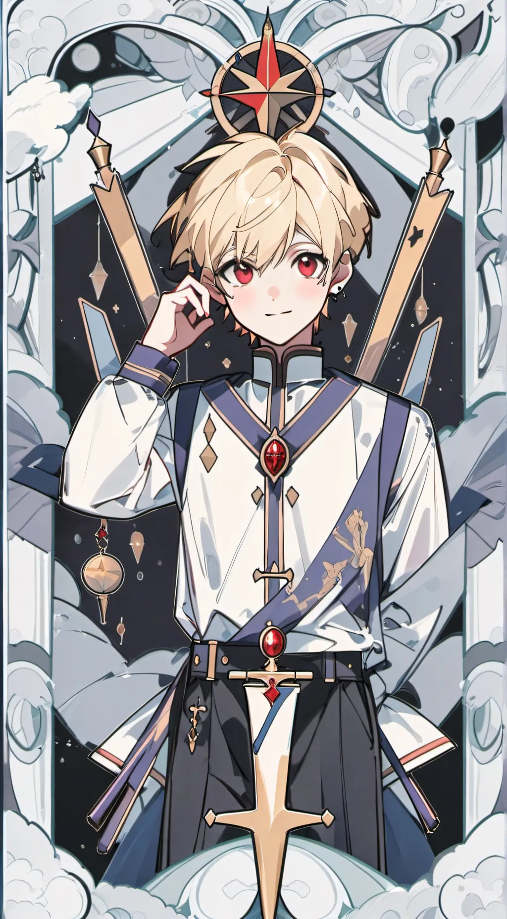 ai character: Young Bakugo background