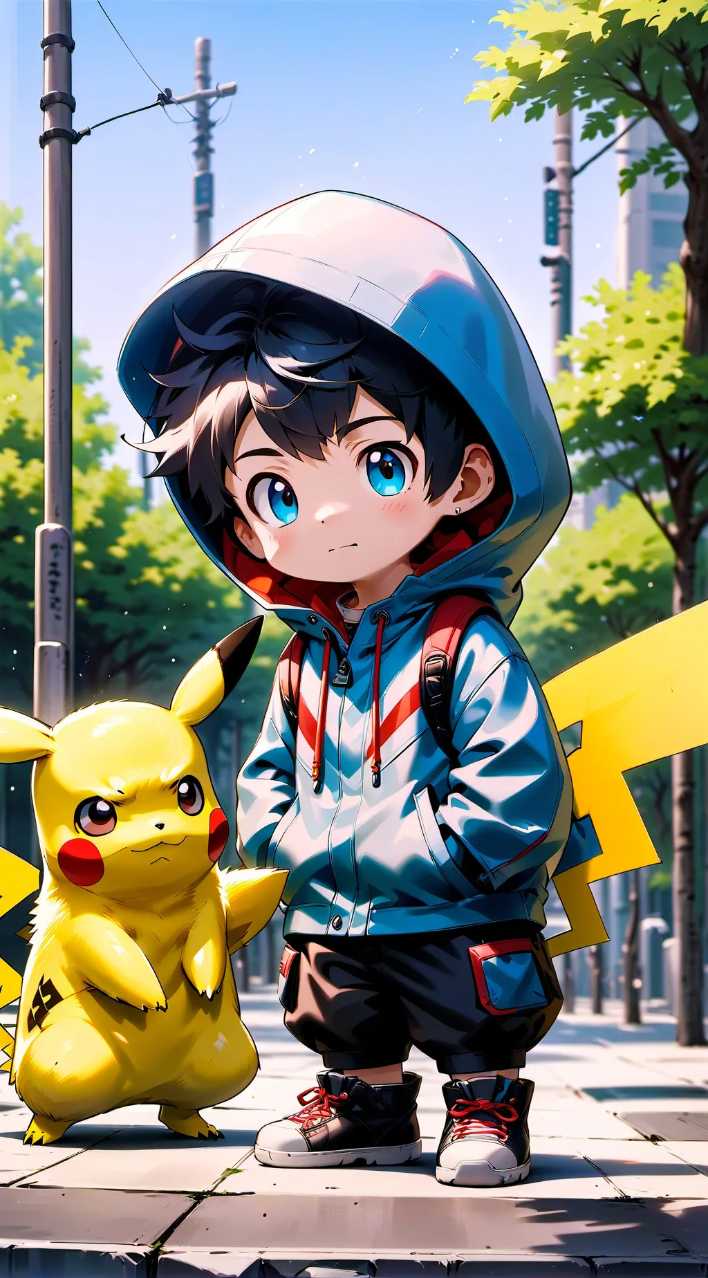 ai character: Pokemon background