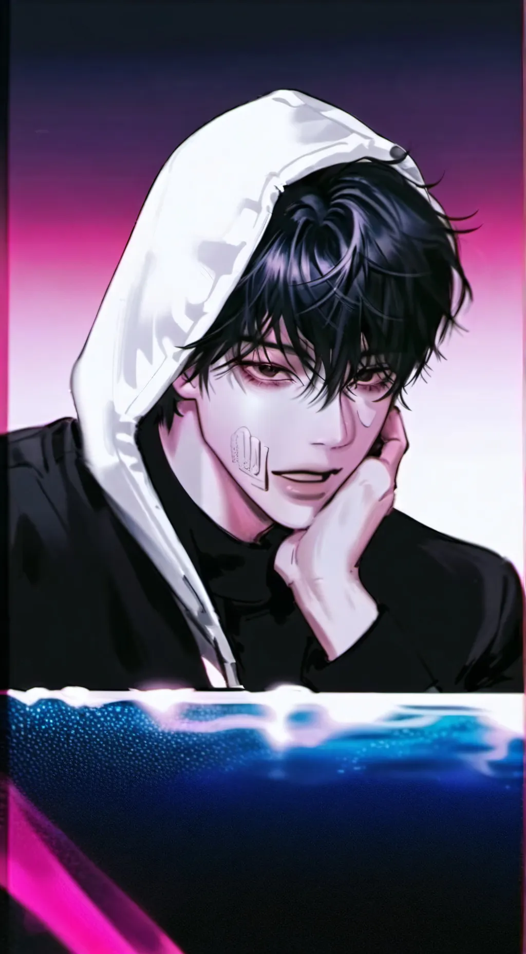 ai character: 𖤓วιη-ωσσ❀ background