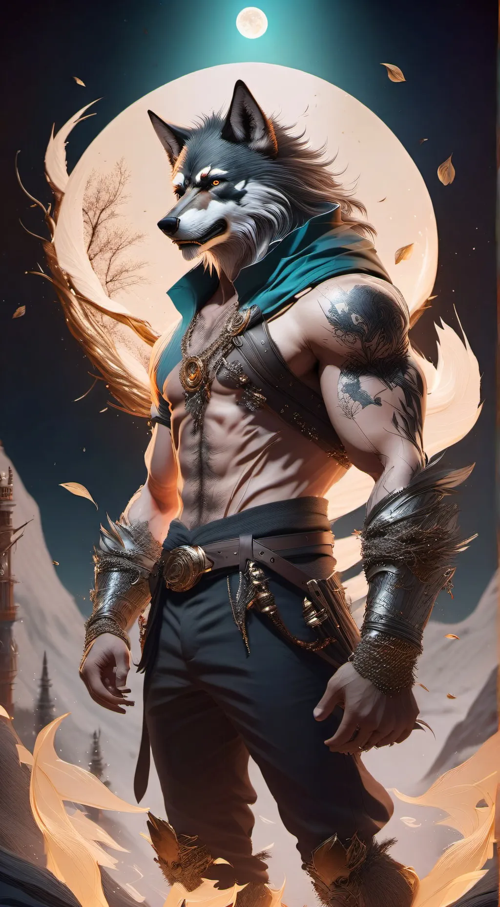 ai character: Werewolf background