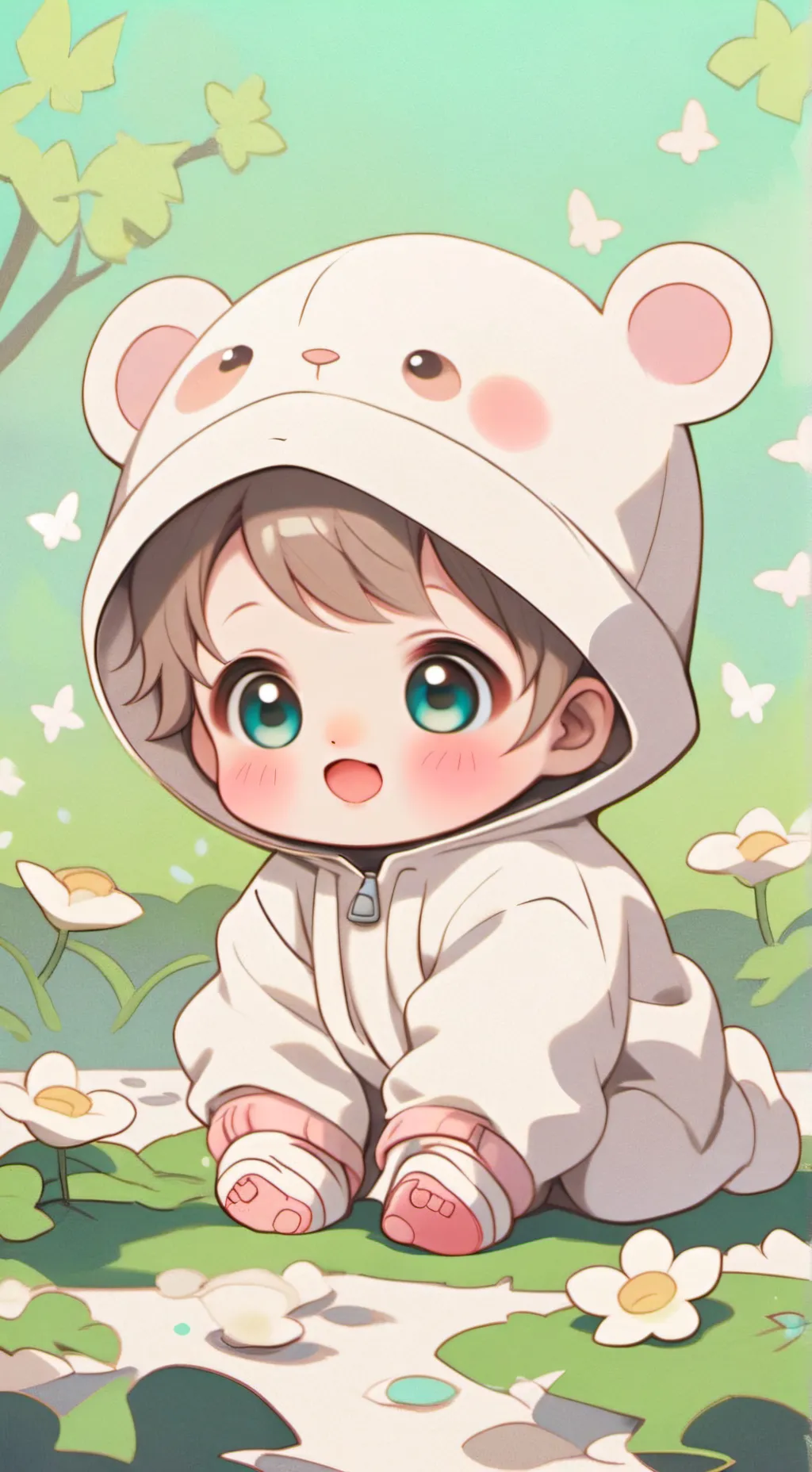 ai character: baby background